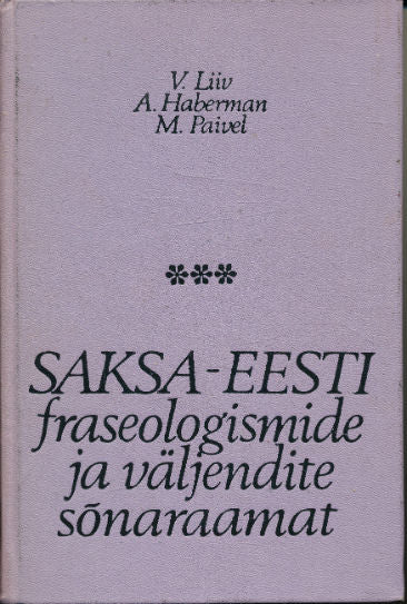 Saksa-eesti fraseologismide ja väljendite sõnaraamat